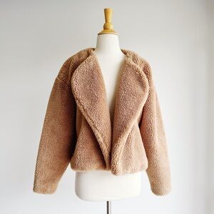 TREASURE & BOND Teddy Faux Shearling Jacket – Size XS